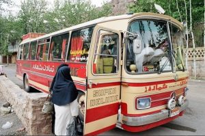 autobus per un viaggio in iran