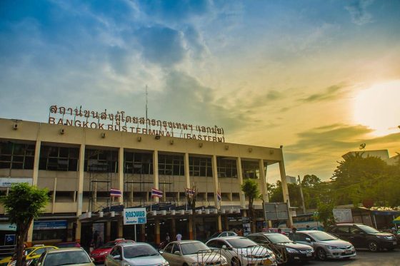 La stazione bus di Ekkamai a Bangkok thailandia