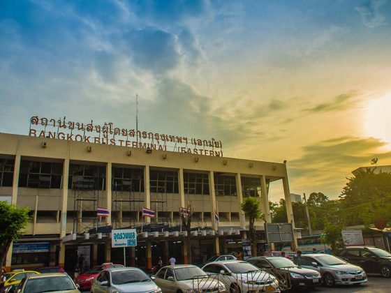 La stazione bus di Ekkamai a Bangkok thailandia