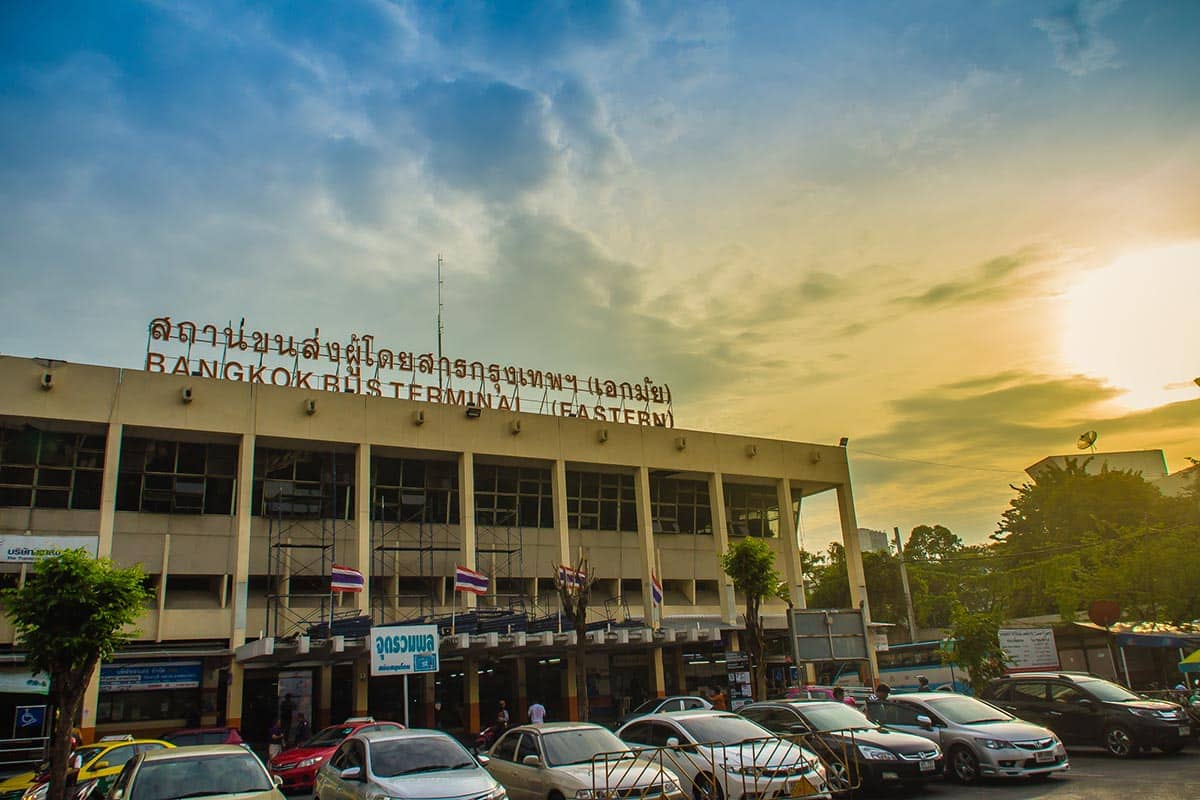 La stazione bus di Ekkamai a Bangkok thailandia
